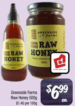 Farmer Jack's Greenside farms raw honey offer