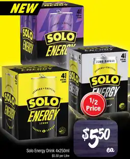 Farmer Jack's Solo energy drink offer