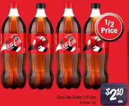 Farmer Jack's Coca-cola drinks offer