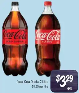 Farmer Jack's Coca-cola drinks offer