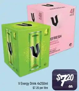 Farmer Jack's V energy drink offer