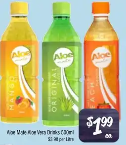Farmer Jack's Aloe mate aloe vera drinks offer