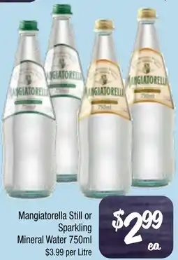 Farmer Jack's Mangiatorella still or sparkling mineral water offer