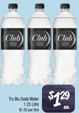 Farmer Jack's Tru blu soda water offer