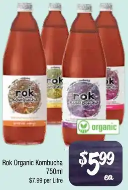 Farmer Jack's Rok organic kombucha offer