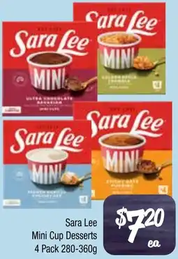 Farmer Jack's Sara lee mini cup desserts offer