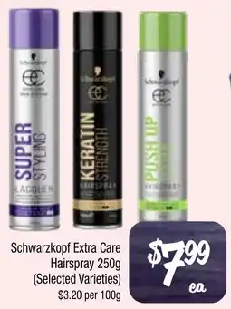 Farmer Jack's Schwarzkopf extra care hairspray offer
