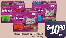 Farmer Jack's Whiskas favourites cat food offer