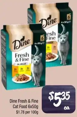 Farmer Jack's Dine fresh & fine cat food offer