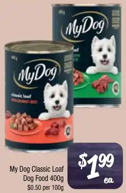 Farmer Jack's My dog classic loaf dog food offer
