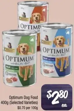 Farmer Jack's Optimum dog food offer