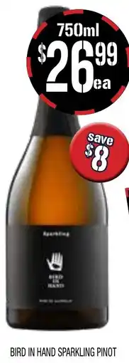 Farmer Jack's Bird in hand sparkling pinot offer