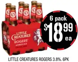Farmer Jack's Little creatures rogers 3.8%. offer
