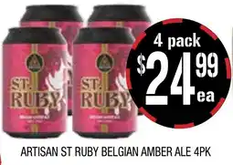 Farmer Jack's Artisan st ruby belgian amber ale offer