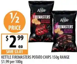 Supabarn Kettle firemasters potato chips offer
