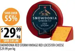 Supabarn Snowdonia red storm vintage red leicester cheese offer