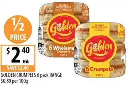 Supabarn Golden crumpets offer