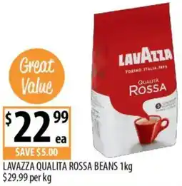 Supabarn Lavazza qualita rossa beans offer