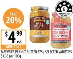 Supabarn Mayver's peanut butter offer