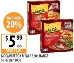 Supabarn Mccain redox meals offer