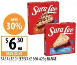 Supabarn Sara lee cheesecake offer