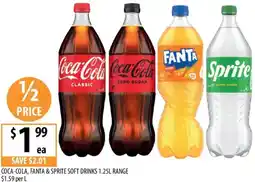 Supabarn Coca-cola, fanta & sprite soft drinks offer