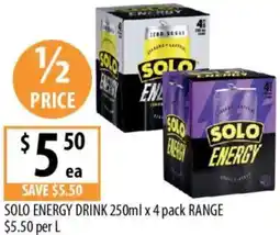 Supabarn Solo energy drink offer
