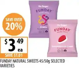 Supabarn Funday natural sweets offer