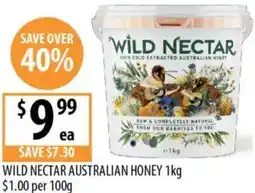 Supabarn Wild nectar australian honey offer