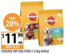 Supabarn Pedigree dry dog food offer