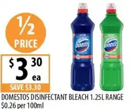 Supabarn Domestos disinfectant bleach offer