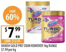 Supabarn Vanish gold pro stain remover offer