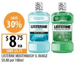 Supabarn Listerine mouthwash offer