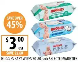 Supabarn Huggies baby wipes offer