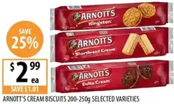 Supabarn Arnott's cream biscuits offer