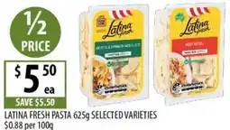 Supabarn Latina fresh pasta offer