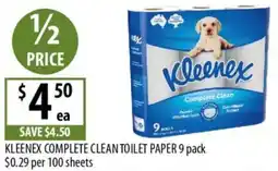 Supabarn Kleenex complete clean toilet paper offer