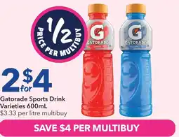 Ritchies Gatorade sports drink offer