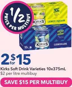 Ritchies Kirks soft drink offer