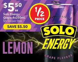 Ritchies Solo energy grape offer