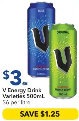 Ritchies V energy drink offer