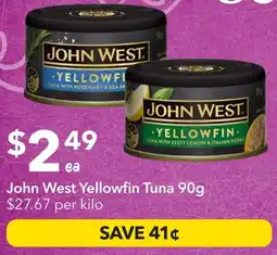 Ritchies John west yellowfin tuna offer