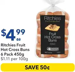 Ritchies Ritchies fruit hot cross buns offer