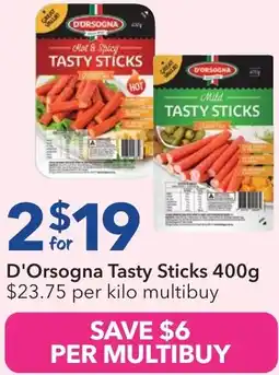 Ritchies D'orsogna tasty sticks offer