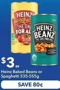 Ritchies Heinz baked beans or spaghetti offer