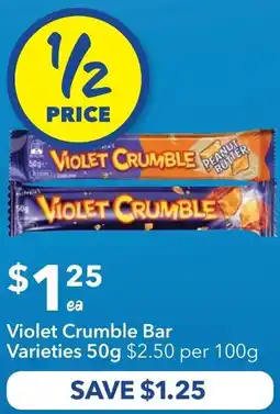 Ritchies Violet crumble bar offer