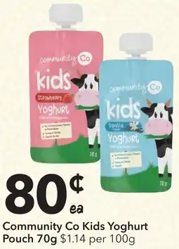 Ritchies Community co kids yoghurt pouch offer