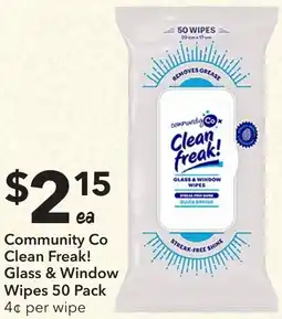 Ritchies Community co clean freak! glass & window wipes offer