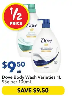 Ritchies Dove body wash offer