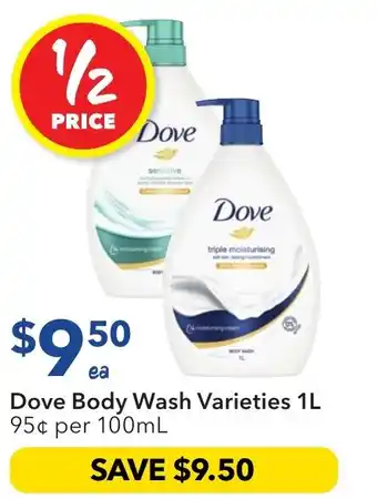 Ritchies Dove body wash offer
